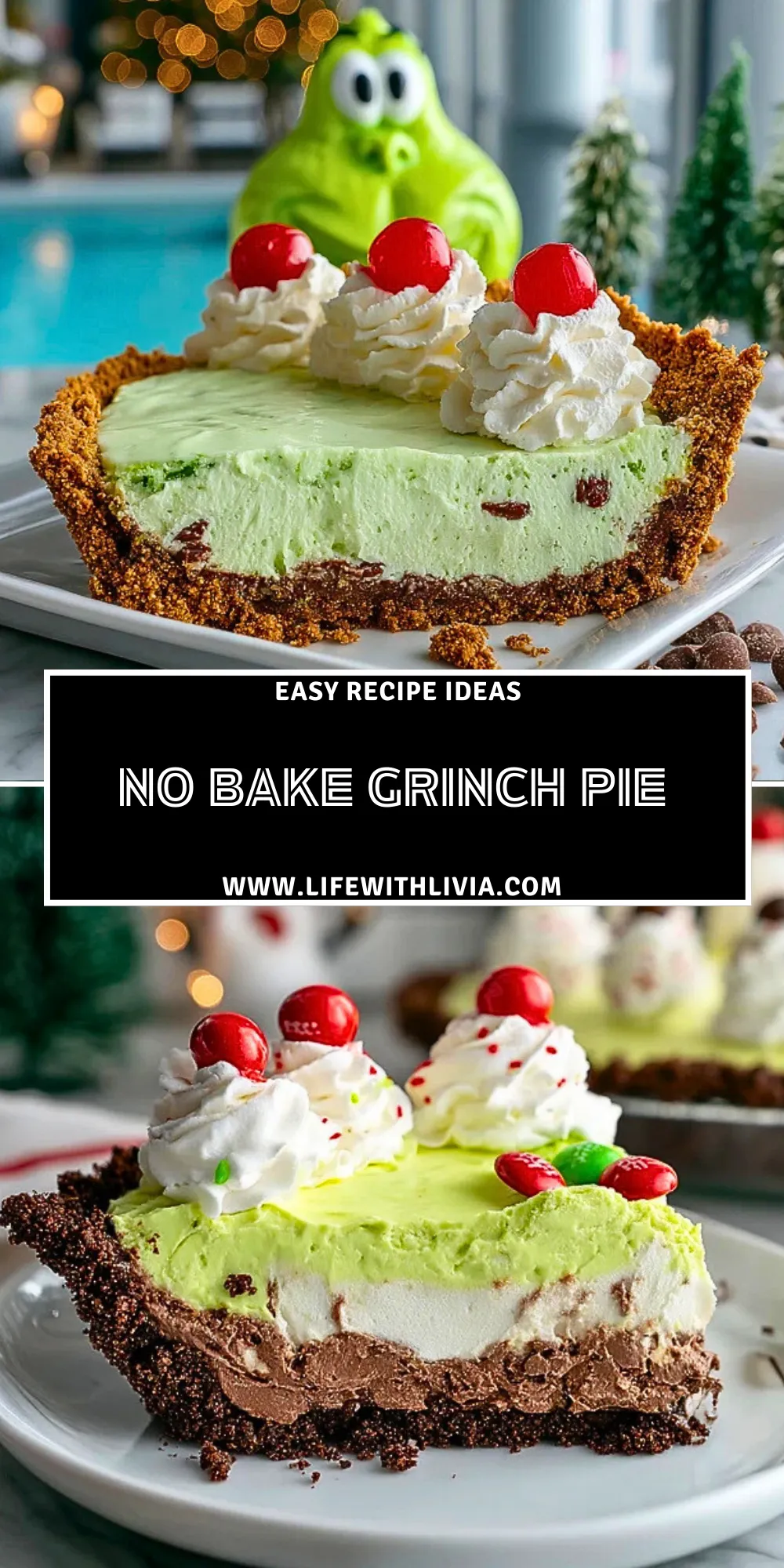 No Bake Grinch Pie - Pin 1