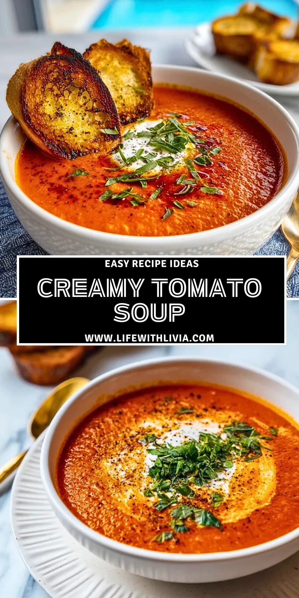Creamy Tomato Soup - Pin 1