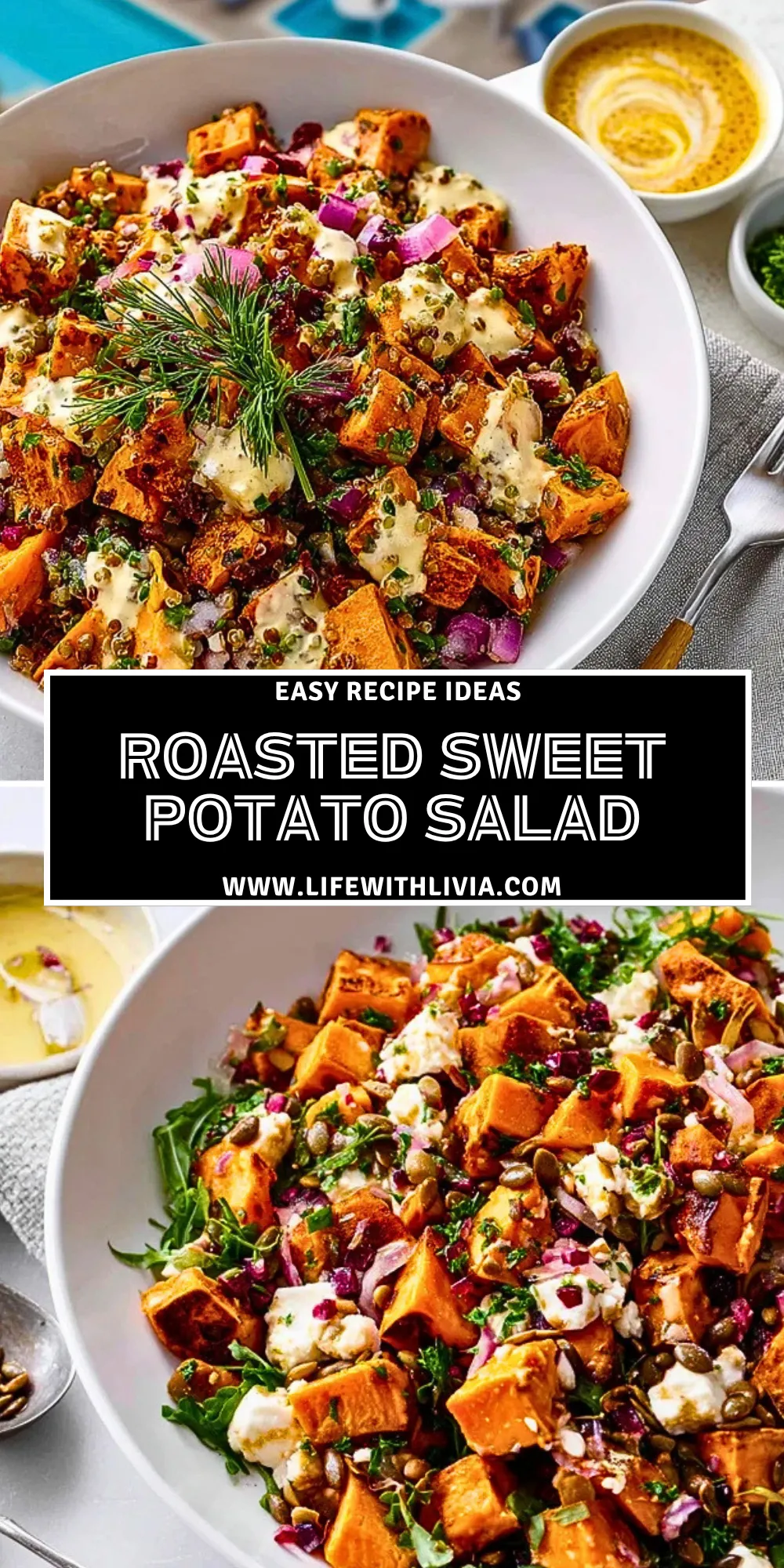 Roasted Sweet Potato Salad - Pin 1