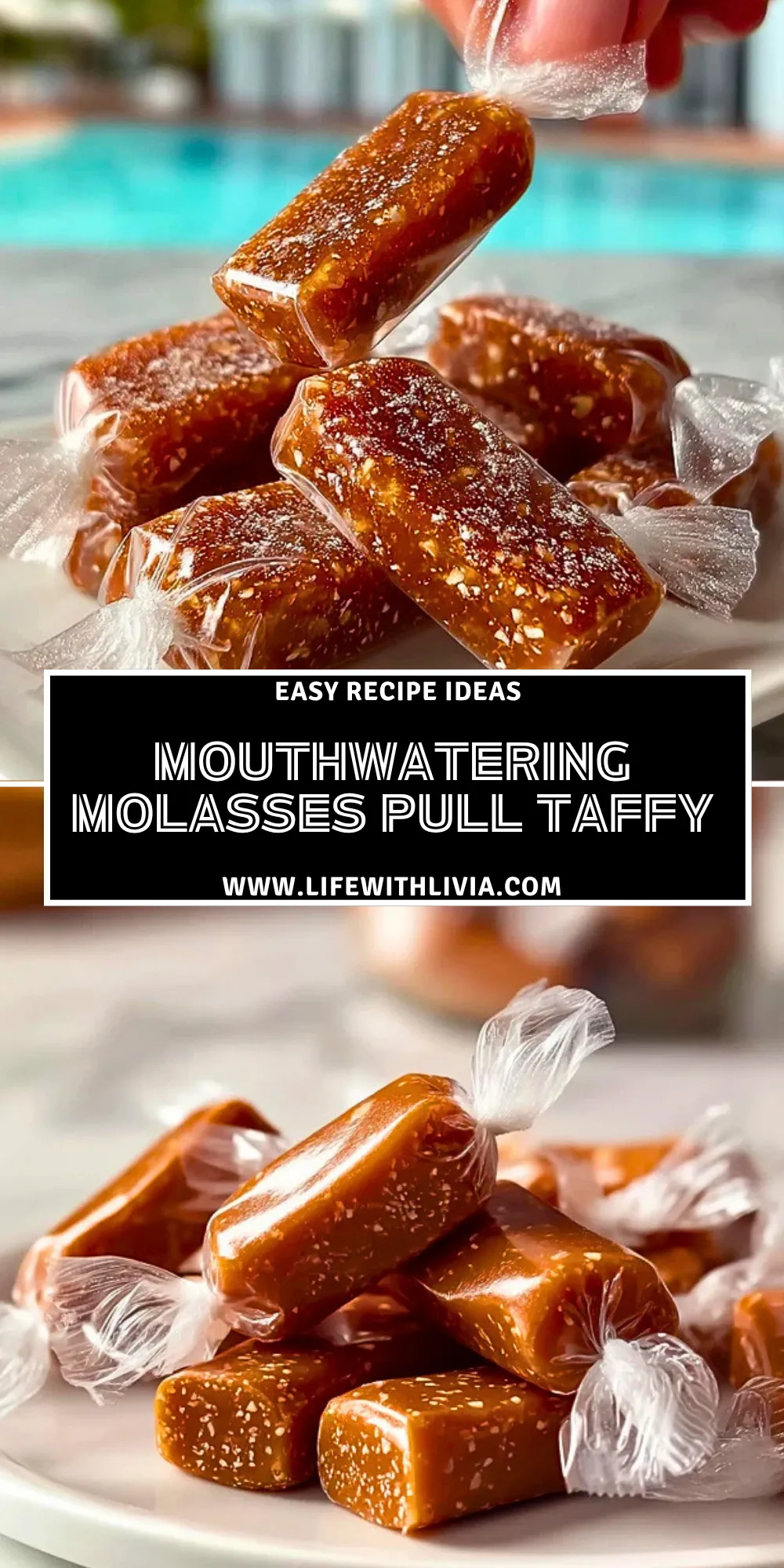 Mouthwatering Molasses Pull Taffy - Pin 1