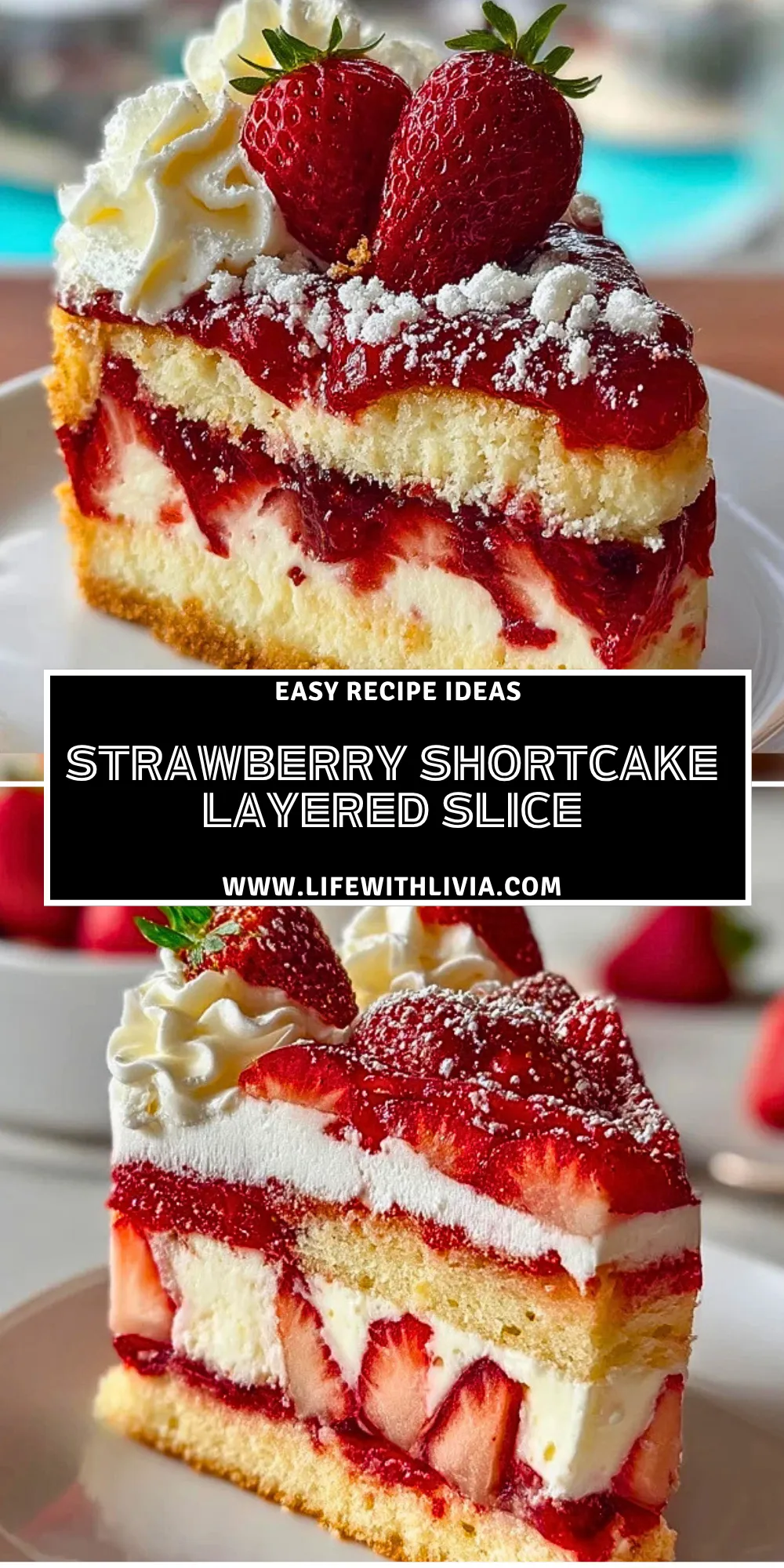 Strawberry Shortcake Layered Slice -Pin 1