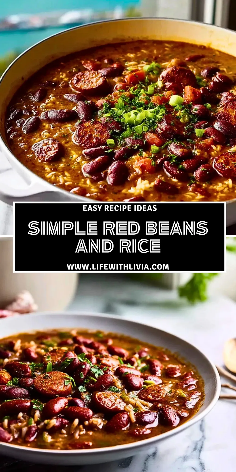 Simple Red Beans And Rice - Pin 1