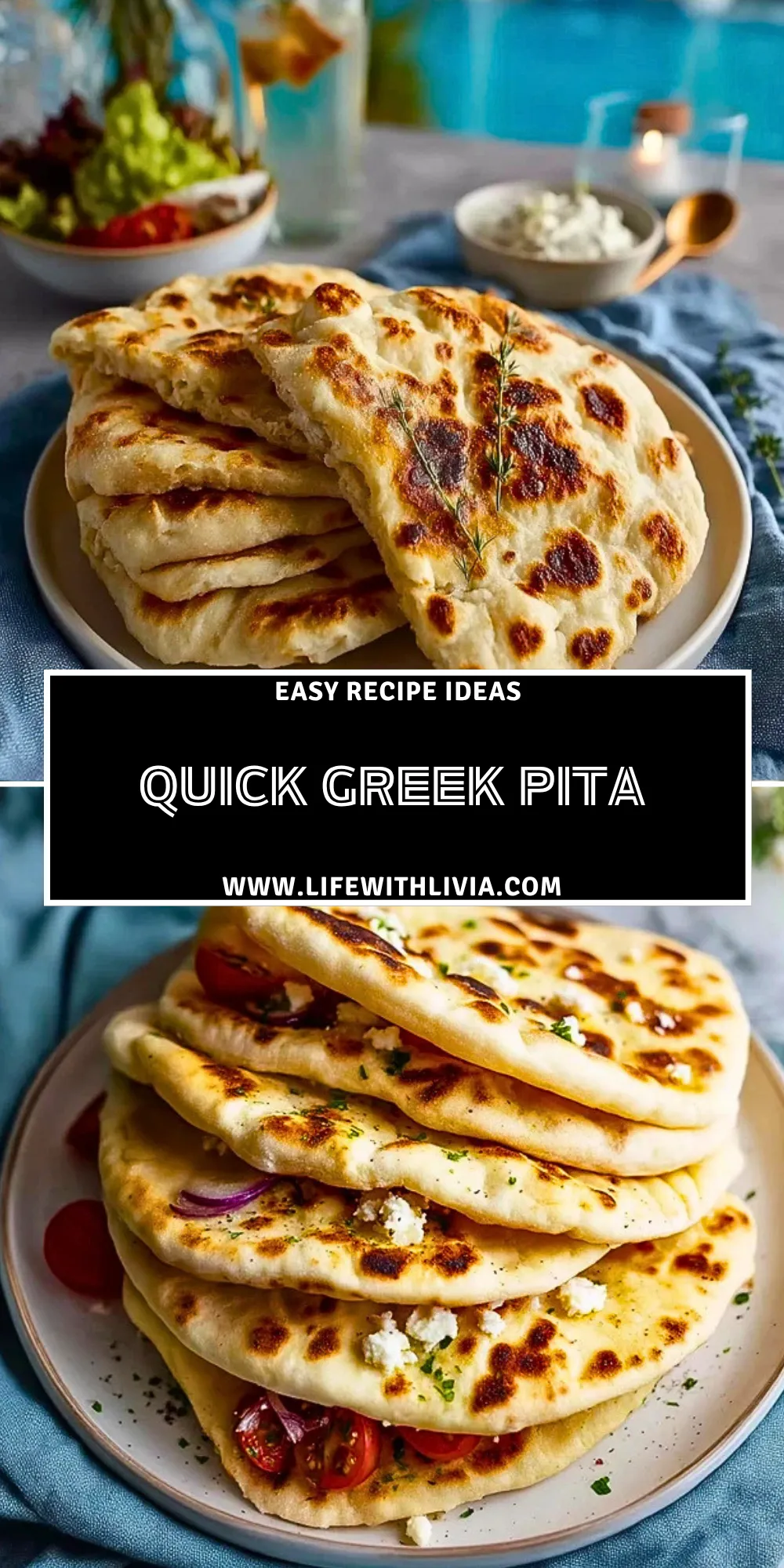 Quick Greek Pita- Pin 1