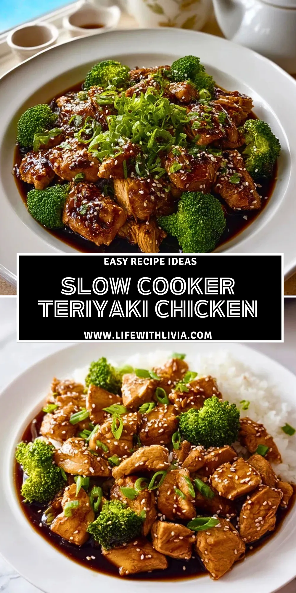 Slow Cooker Teriyaki Chicken - Pin 1
