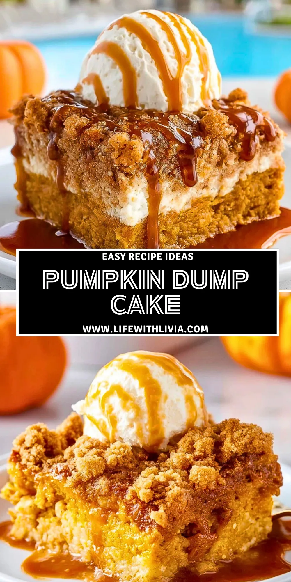 Pumpkin Dump Cake - Pin 1