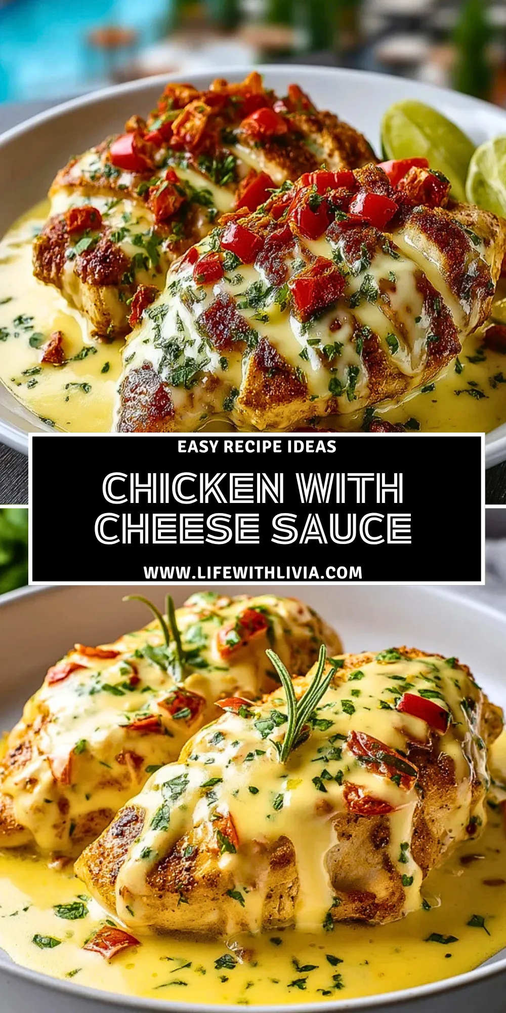 Chicken with Cheese Sauce - Pin 1