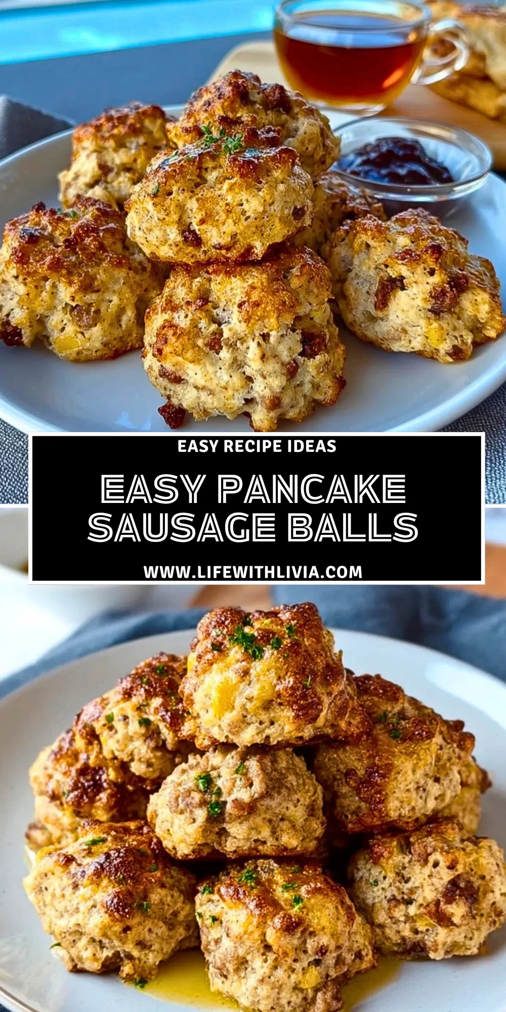 Easy Pancake Sausage Balls - Pin 1 (1)
