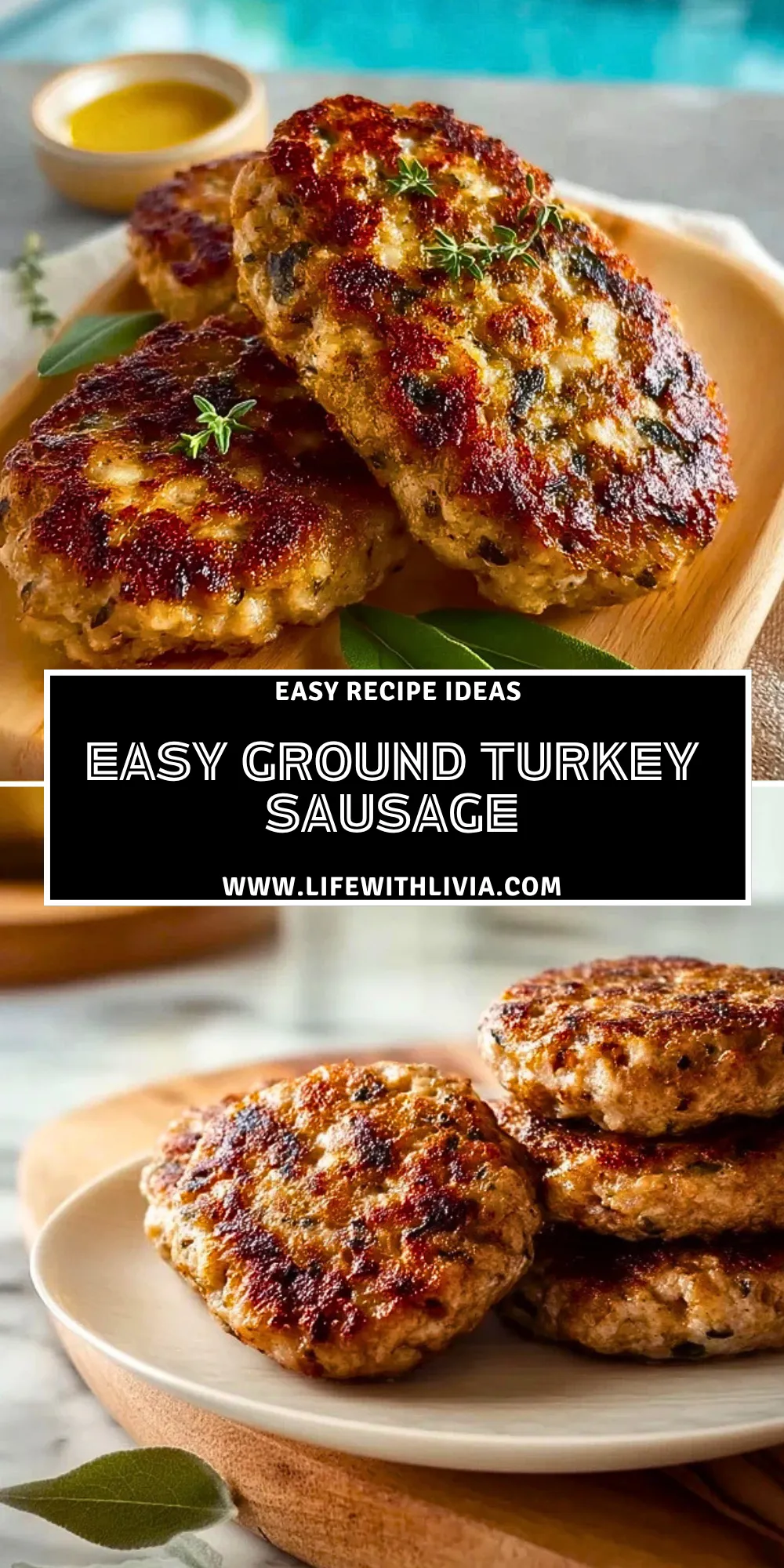 Easy Ground Turkey Sausage - Pin 1