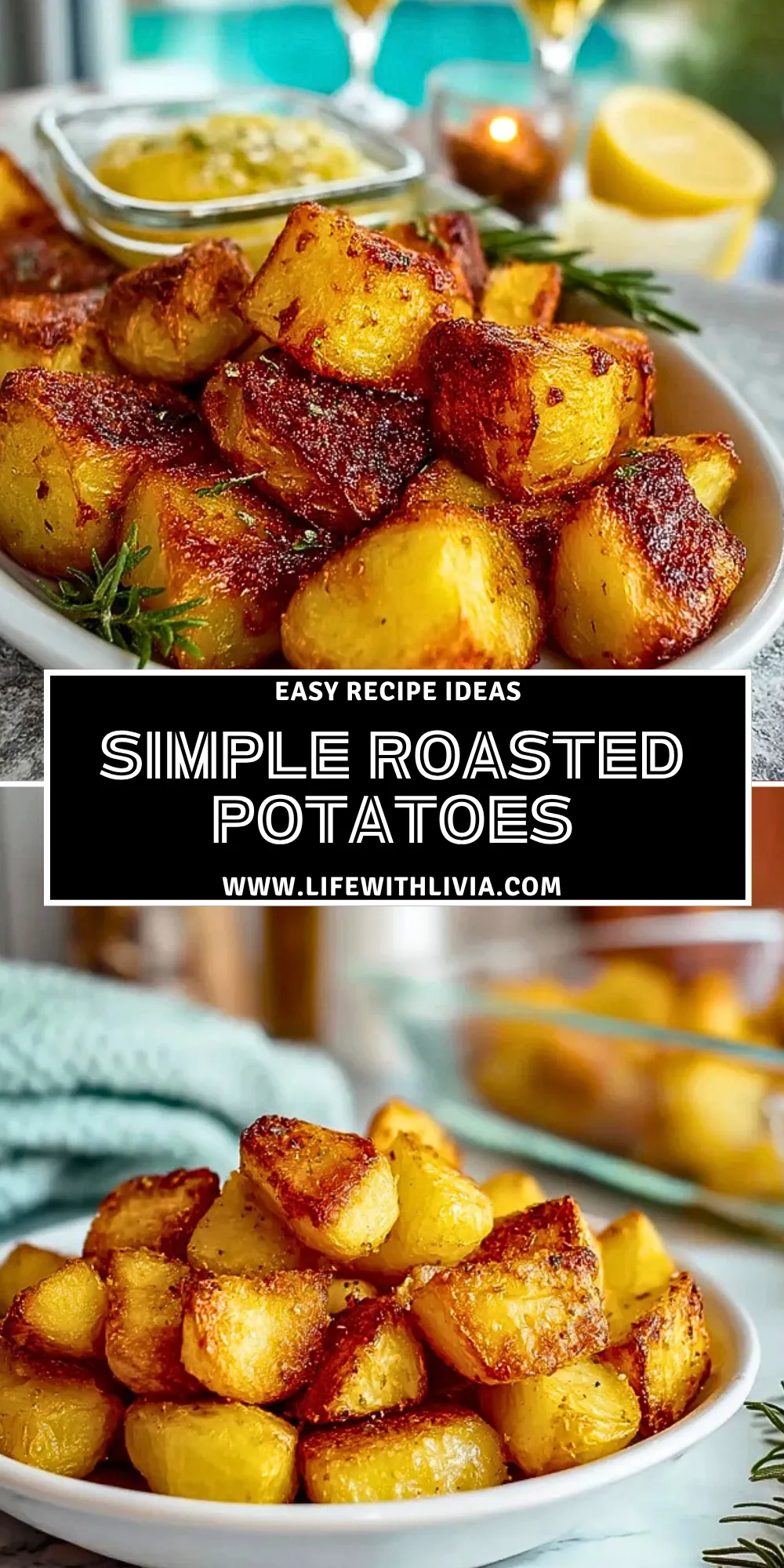 Simple Roasted Potatoes- Pin 1
