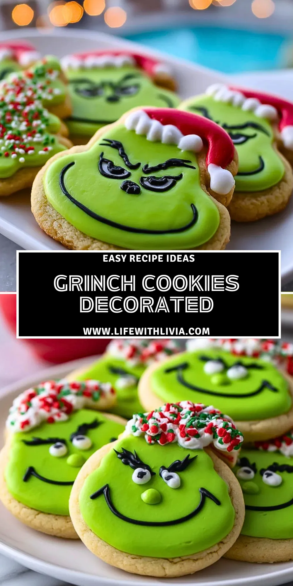 Grinch Cookies Decorated- Pin 1