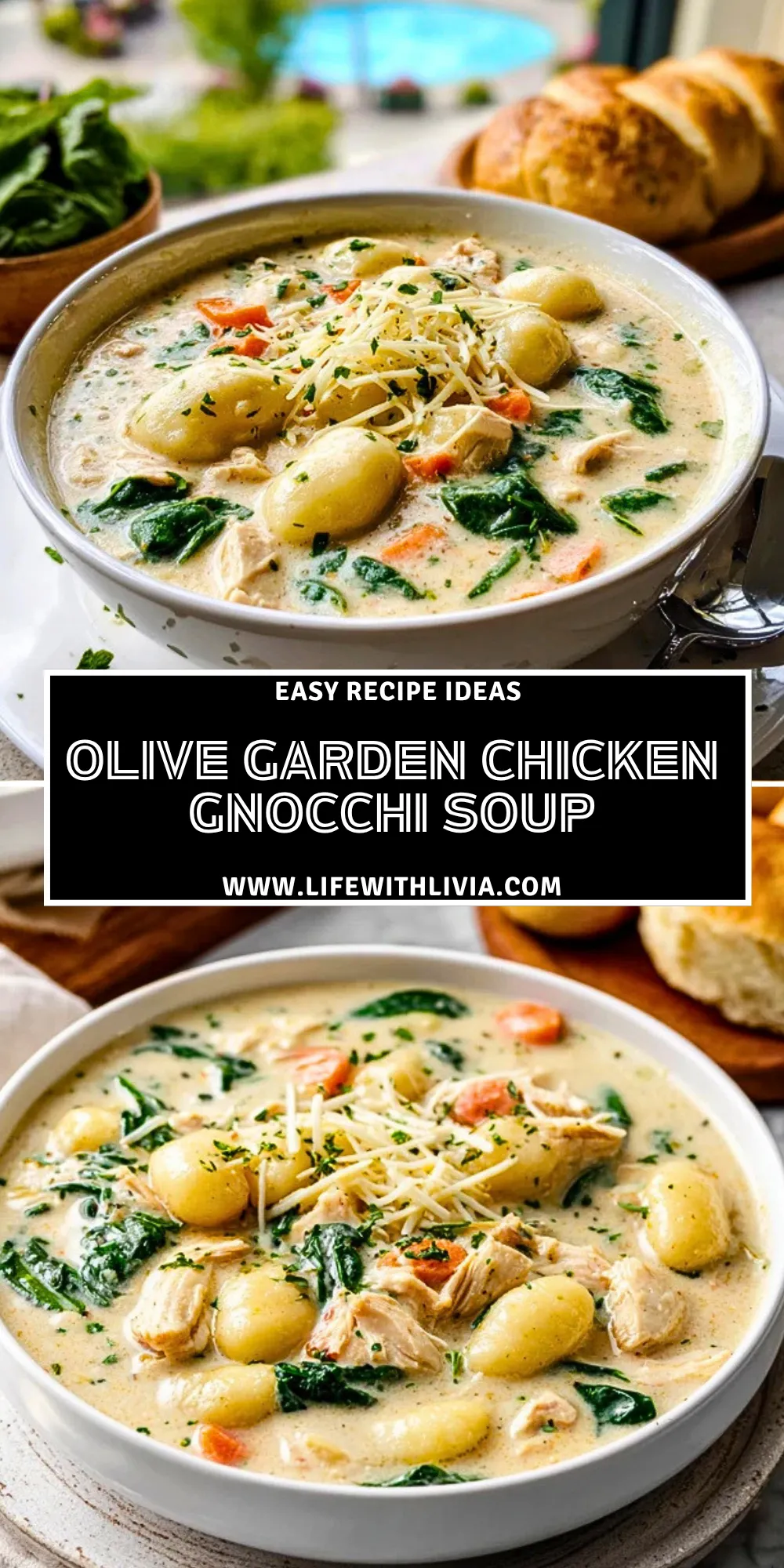 Olive Garden Chicken Gnocchi Soup - Pin 1