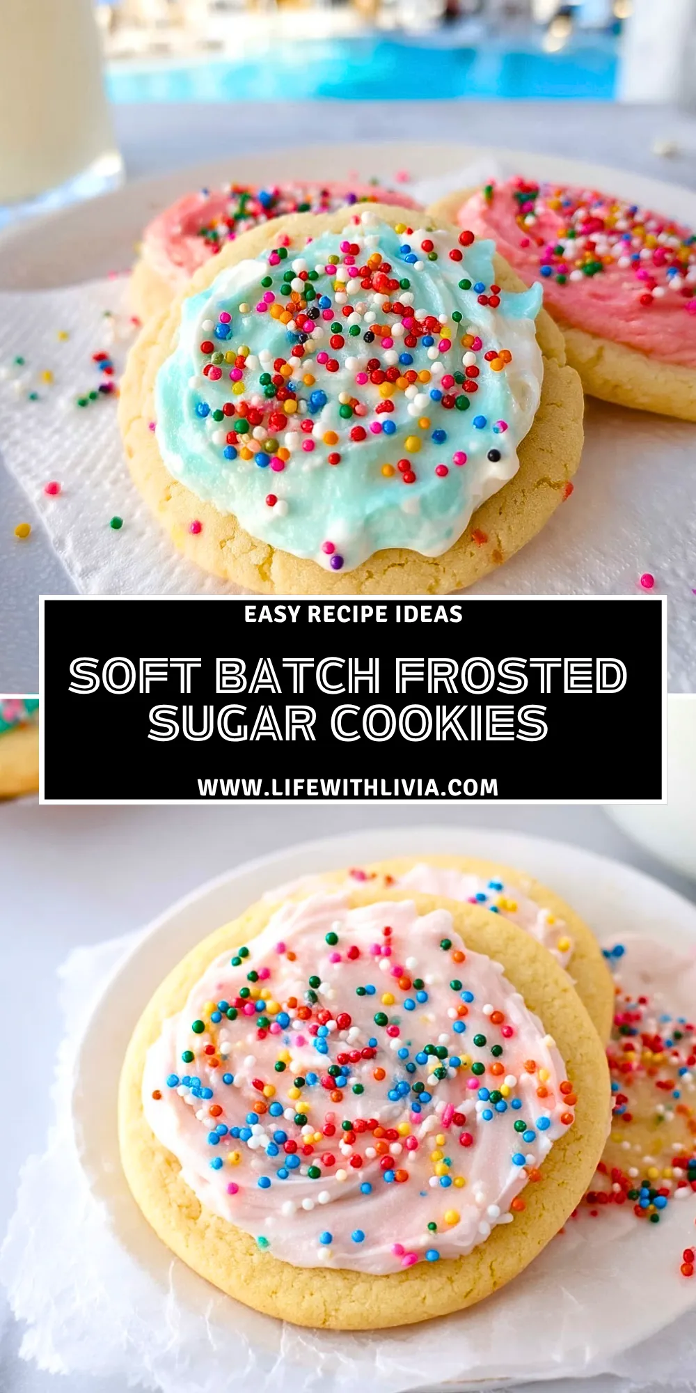 Soft Batch Frosted Sugar Cookies - Pin 1