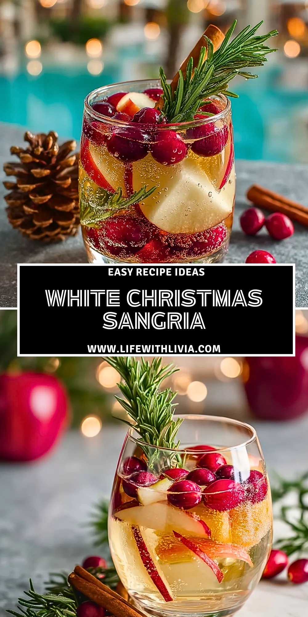 White Christmas Sangria - Pin 1