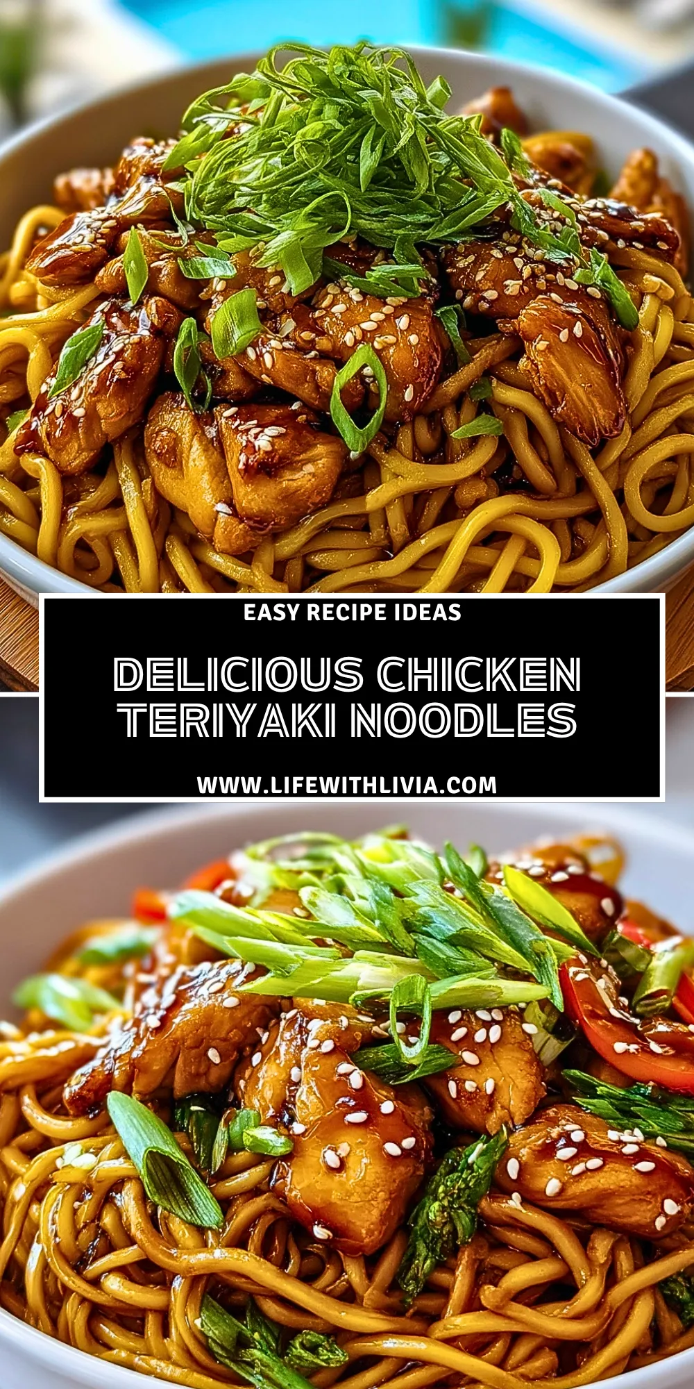 Delicious Chicken Teriyaki Noodles - Pin 1 (1)