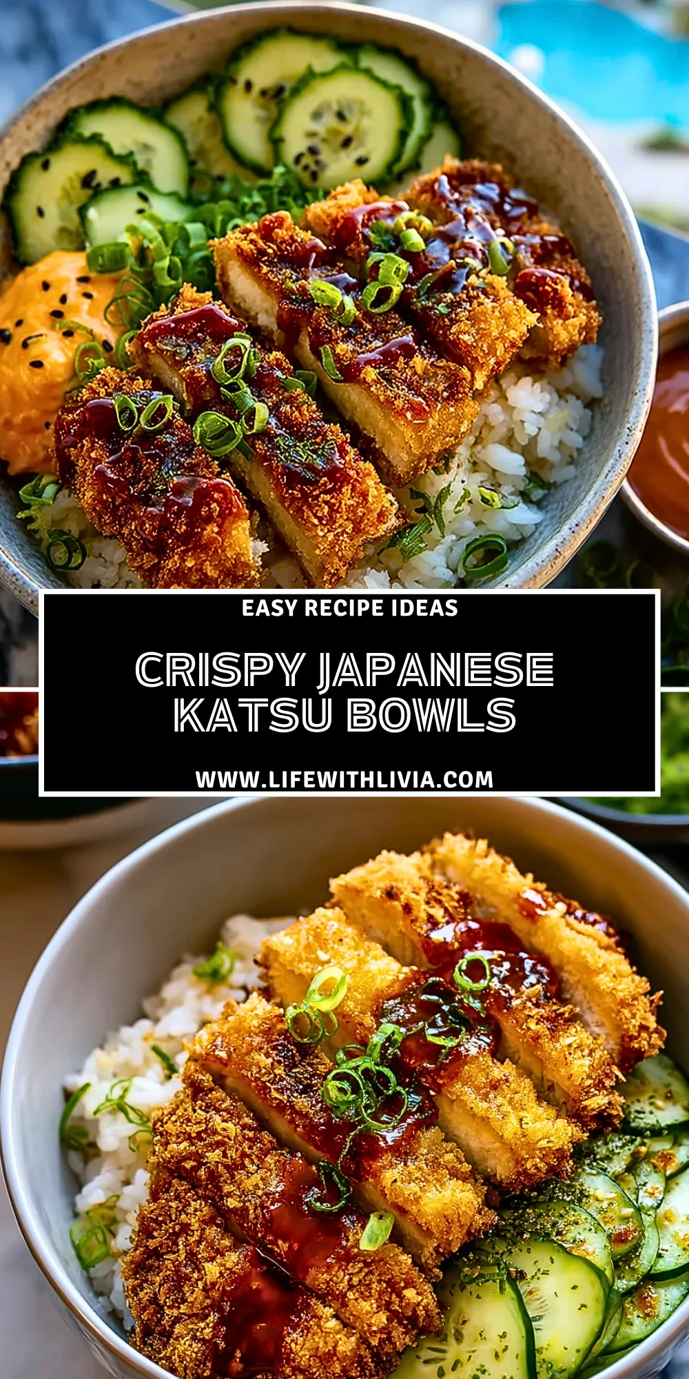 Crispy Japanese Katsu Bowls- Pin 1