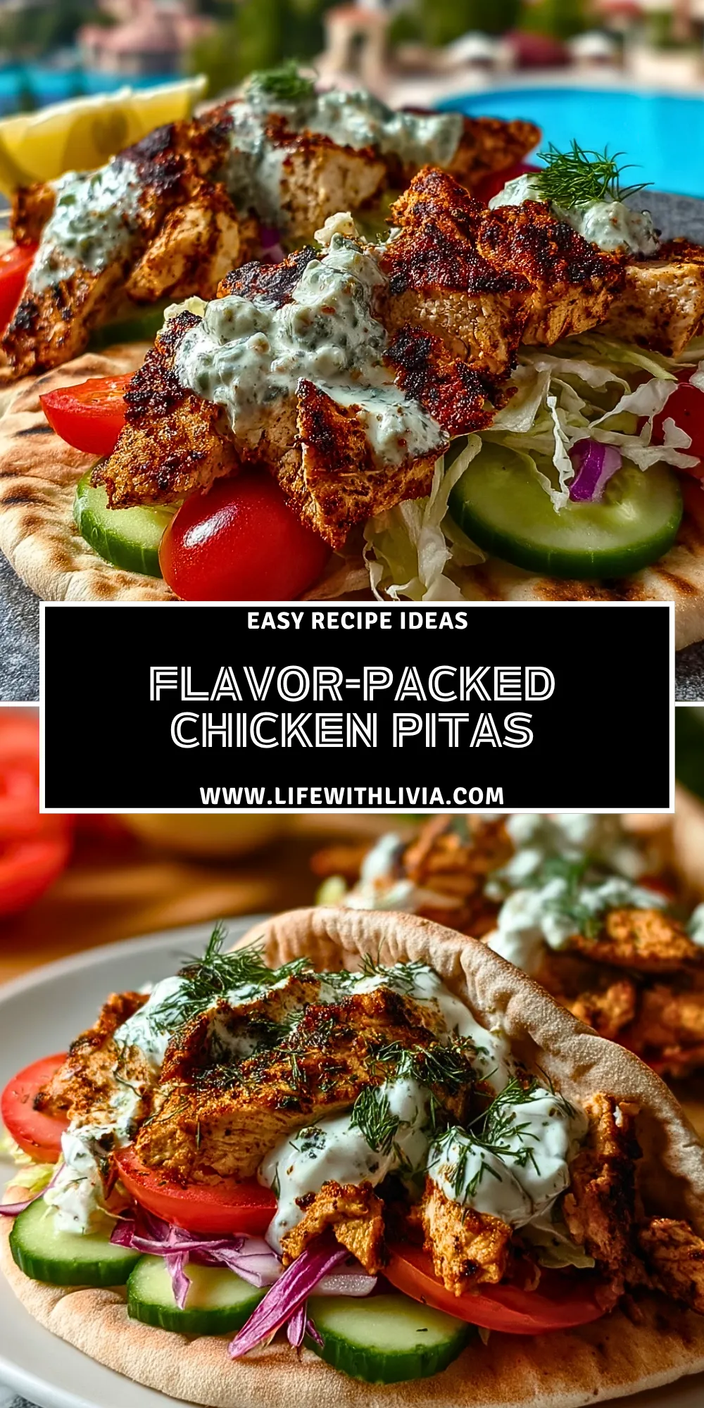 Flavor-Packed Chicken Pitas - Pin 1 (1)