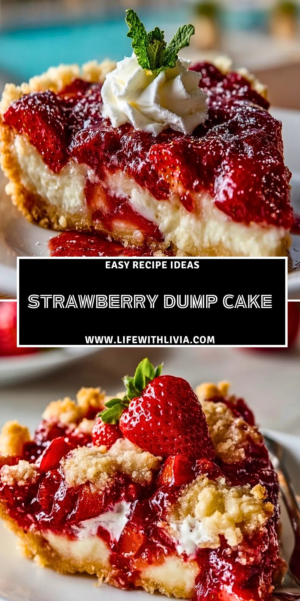 Strawberry Dump Cake- Pin 1