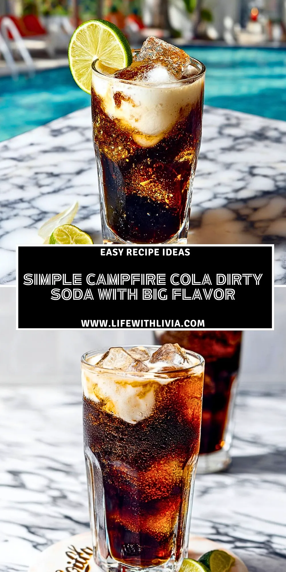 Simple Campfire Cola Dirty Soda With Big Flavor - Pin 1