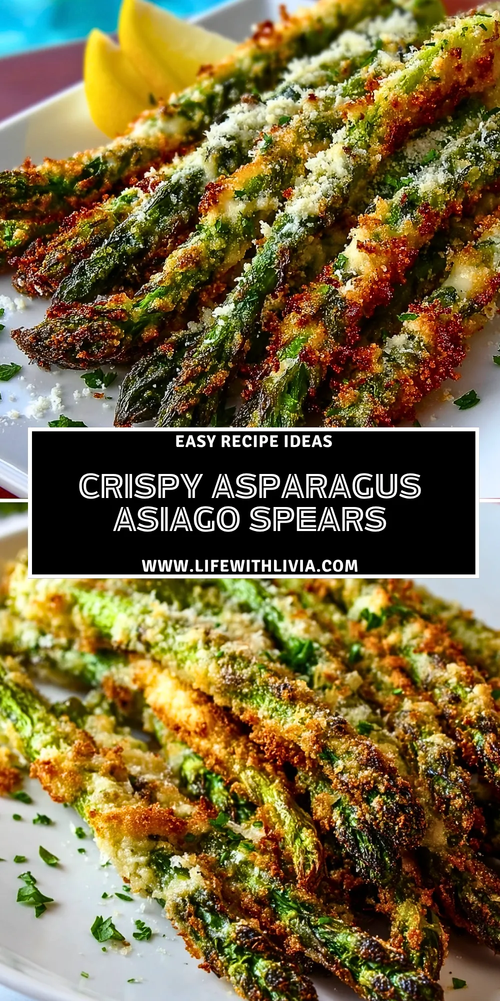 Crispy Asparagus Asiago Spears- Pin 1