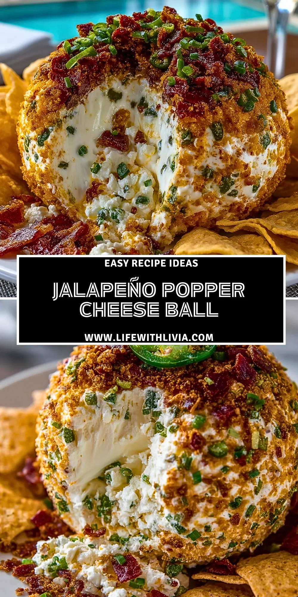 Jalapeño Popper Cheese Ball- Pin 1