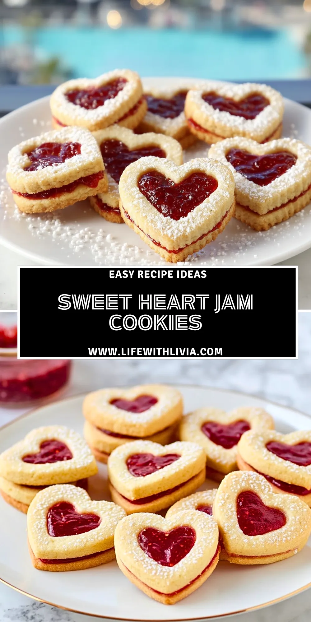 Sweet Heart Jam Cookies - Pin 1