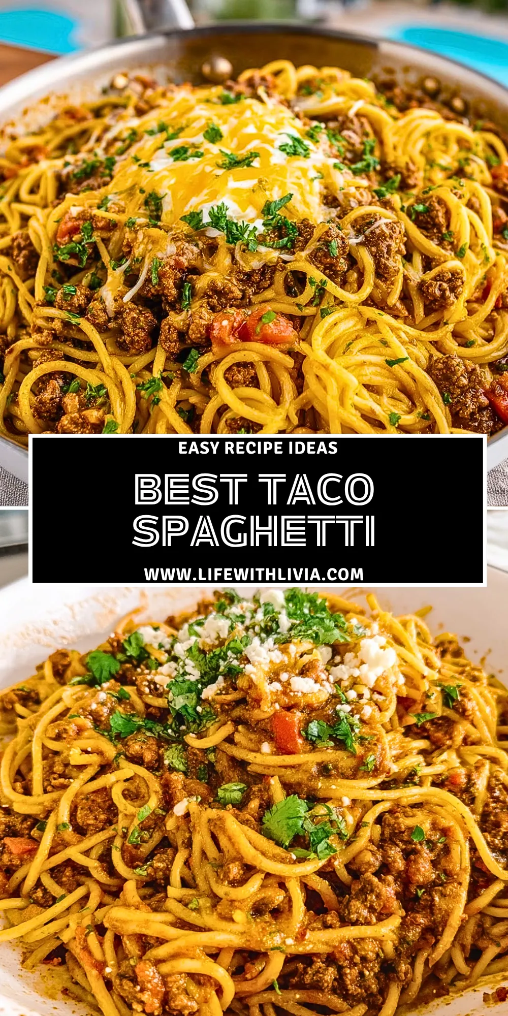 Best Taco Spaghetti- Pin 1