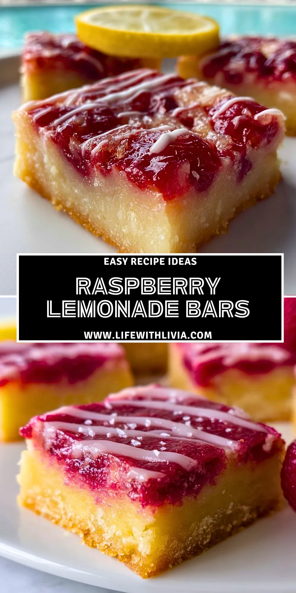 Raspberry Lemonade Bars - Pin 1