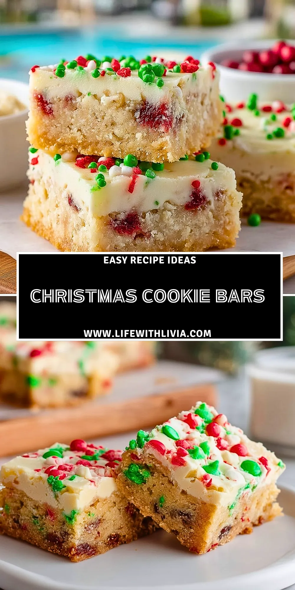 Christmas Cookie Bars- Pin 1