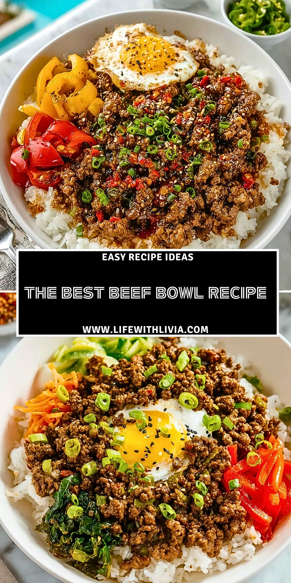The Best Beef Bowl Recipe- Pin 1