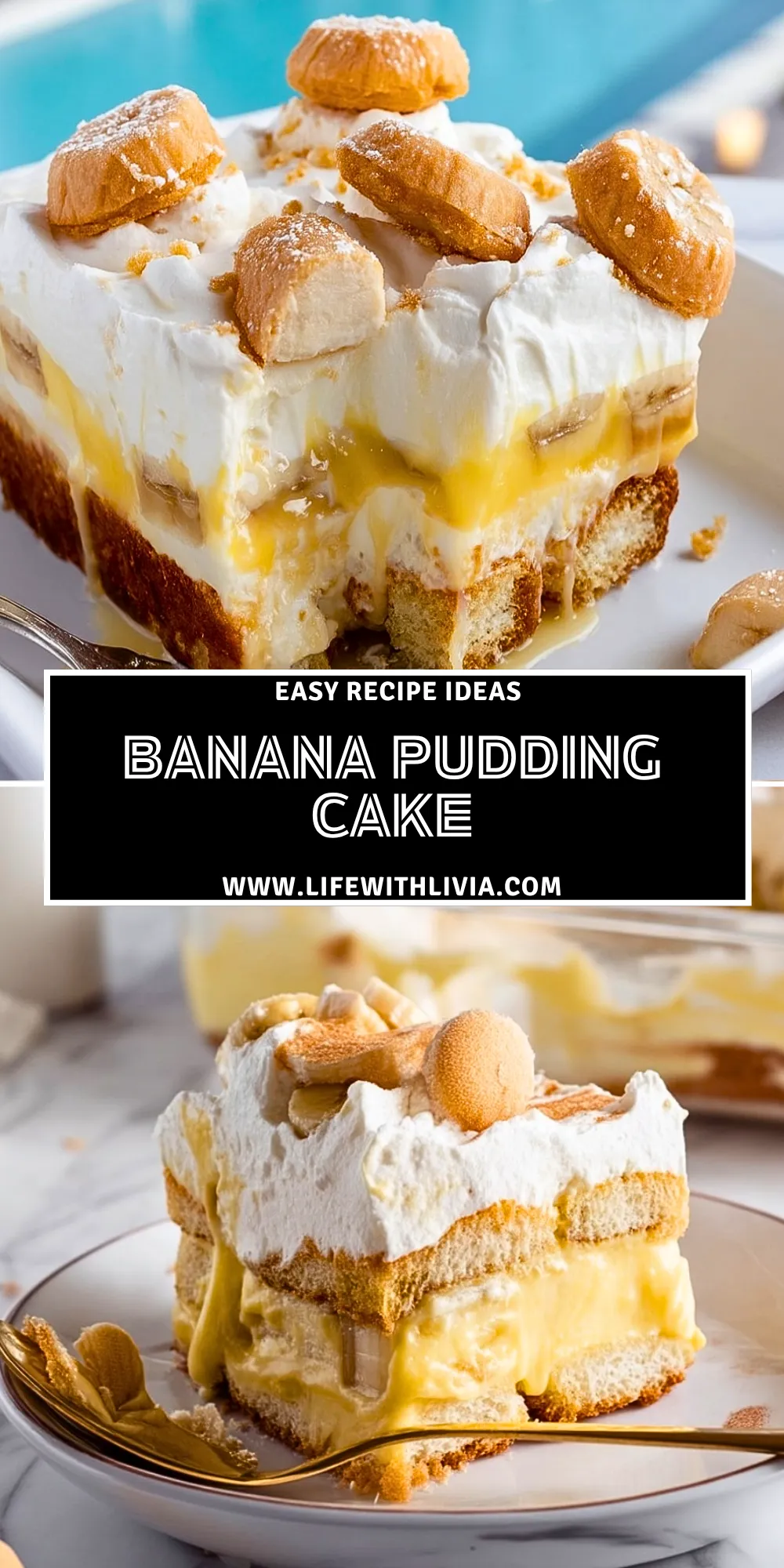 Banana Pudding Cake - Pin 1