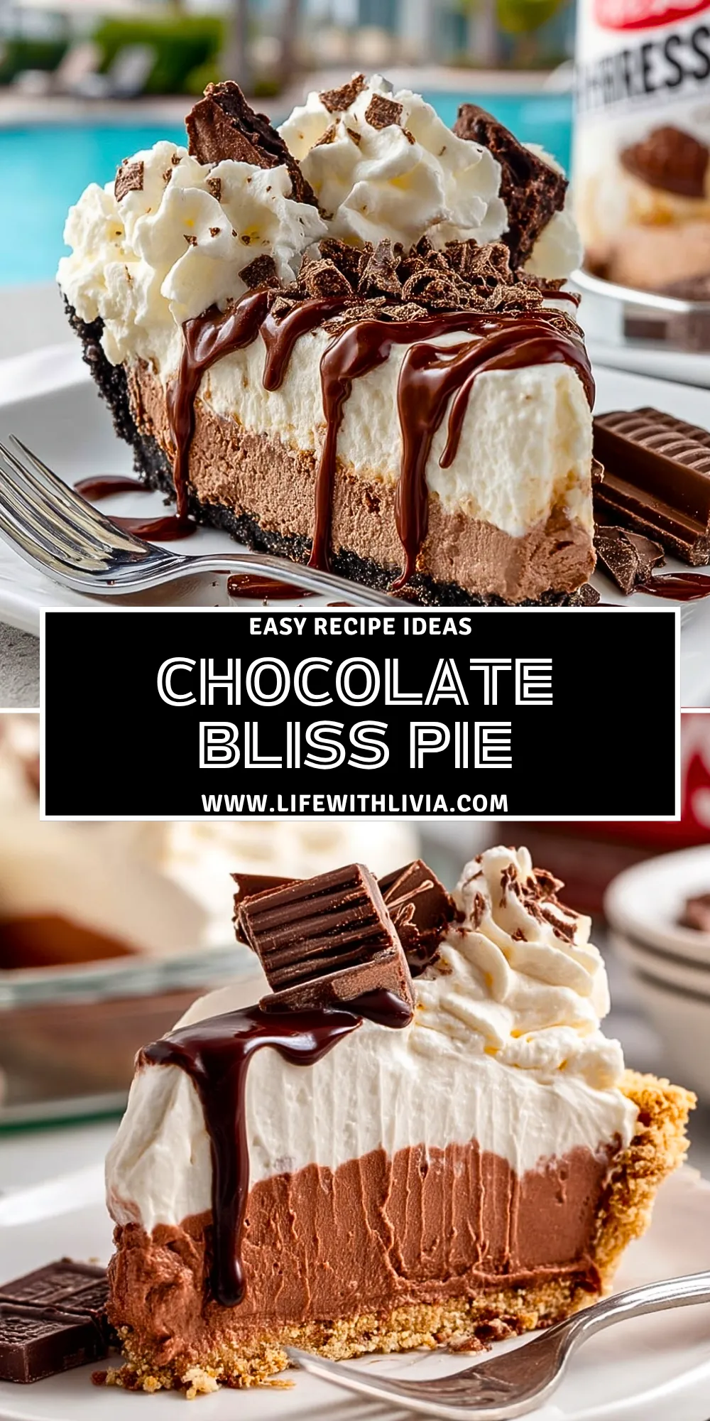 Chocolate Bliss Pie - Pin 1