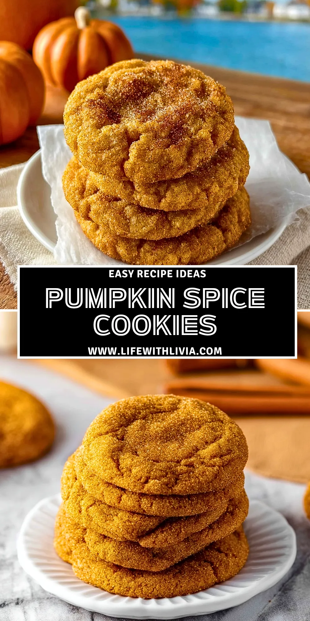 Pumpkin Spice Cookies - Pin 1