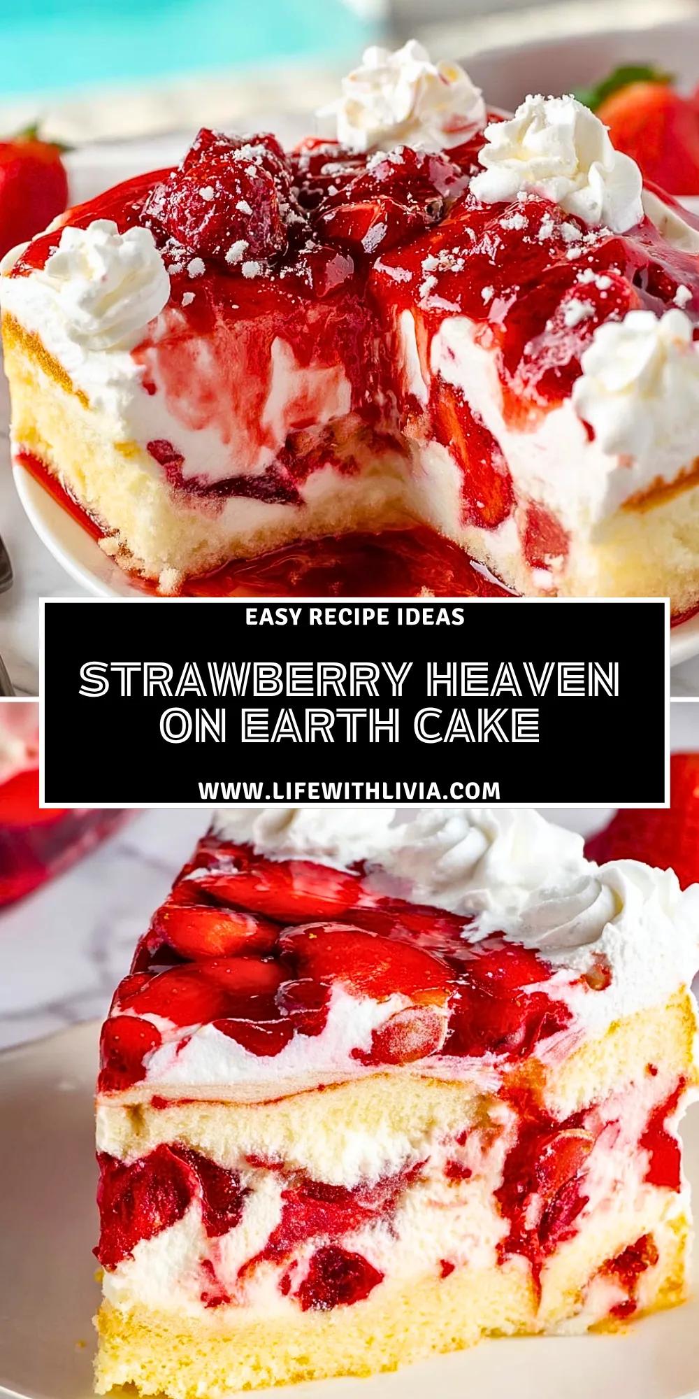 Strawberry Heaven on Earth Cake - Pin 1